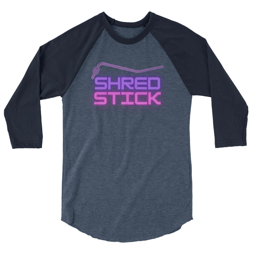 SHRED STICK 3/4 sleeve raglan shirt